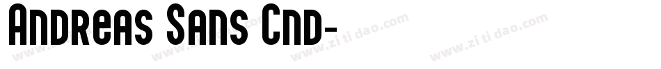 Andreas Sans Cnd字体转换